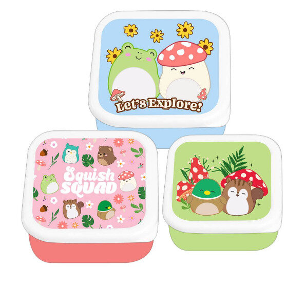 Squishmallows Cottage Collection 3 Storage Pots