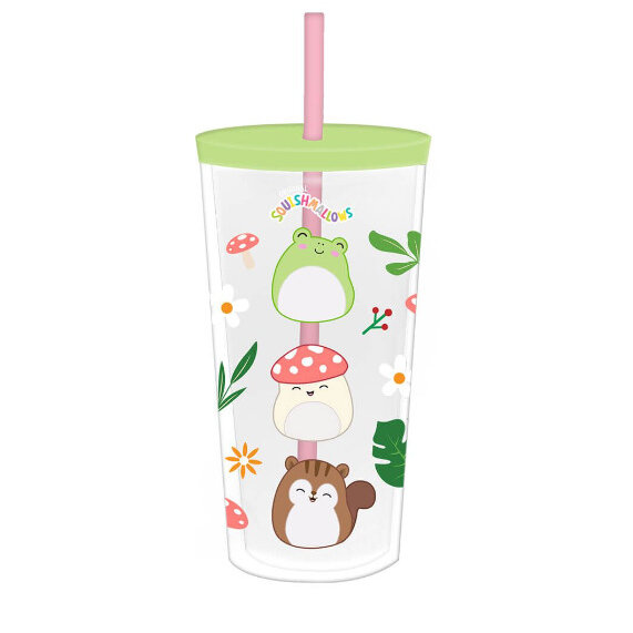 Squishmallows Cottage Collection Beaker and Straw