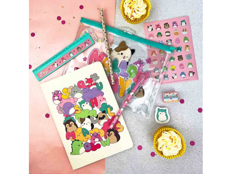 Squishmallows Mallow Days Friendship Set stationery book pencil stickers
