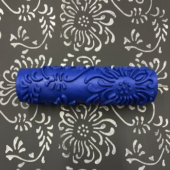 Texture Paint Roller Texture Pattern Paint Roller Brush W/Handle Decorate  US