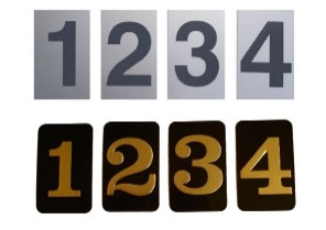 Standard Self Adhesive Numbers