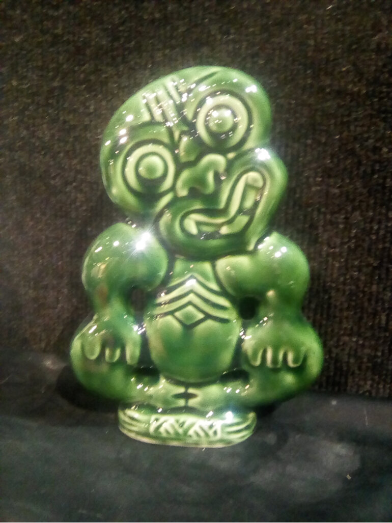 Standing ceramic Tiki