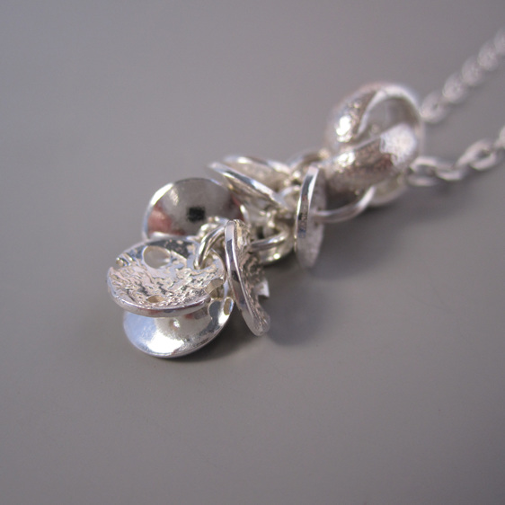 Star Cluster Sterling Silver Charm Necklace