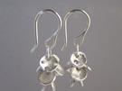 Star Cluster Sterling Silver Dangly Earrings