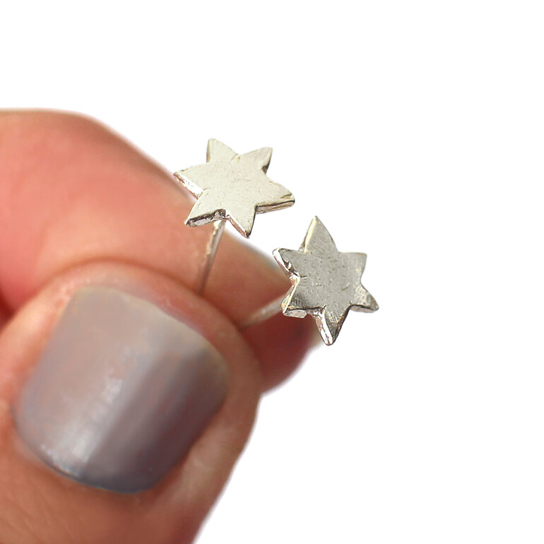 star stellar studs earrings sterling silver celestial lilygriffin jewellery nz