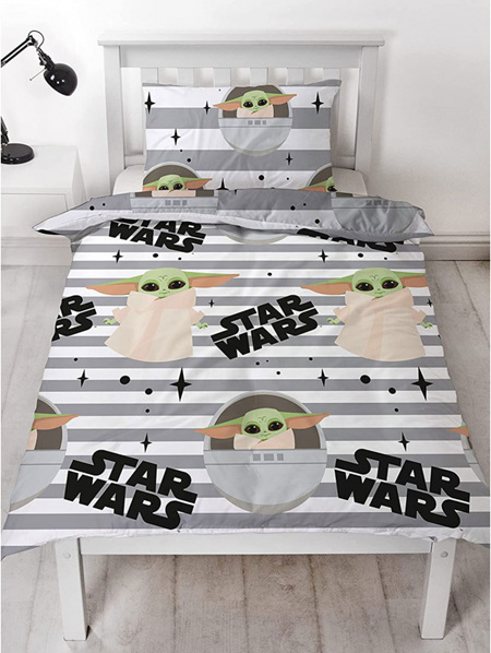 Star Wars Baby Yoda Reversible Single Duvet Cover Set
