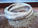 Stardust Russian Sterling Silver Ring Band
