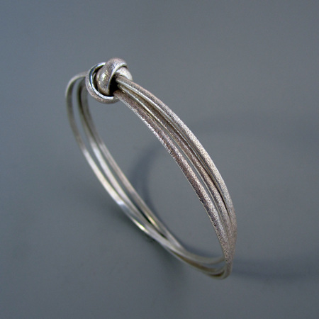 Stardust Sterling Silver Stacking Bangles