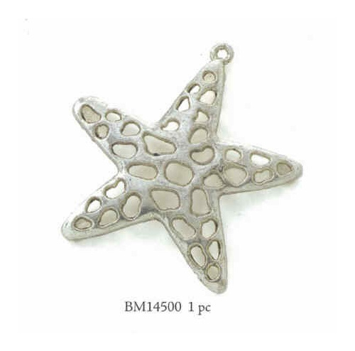 Starfish Antique Silver Pendant