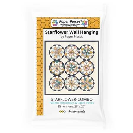 Starflower Wall Hanging Pattern and Paper Pieces by Paper Pieces