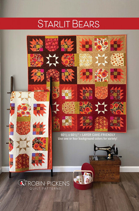 Starlit Bears Quilt Pattern from Robin Pickens