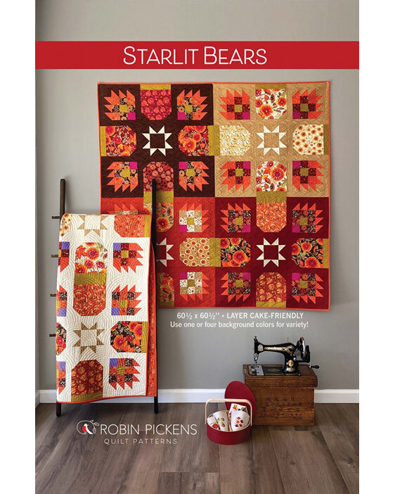 Starlit Bears Quilt Pattern from Robin Pickens