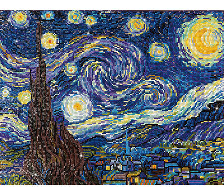 Starry Night (Van Gogh) - Diamond Dotz - Intermediate