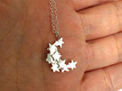 stars moon crescent necklace sterling silver handmade nz lilygriffin jewelry