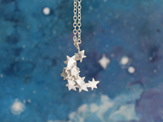 stars moon crescent necklace sterling silver magical pendant lily griffin nz