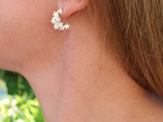 stars moon lily griffin hoop earrings sterling silver studs celestial magical