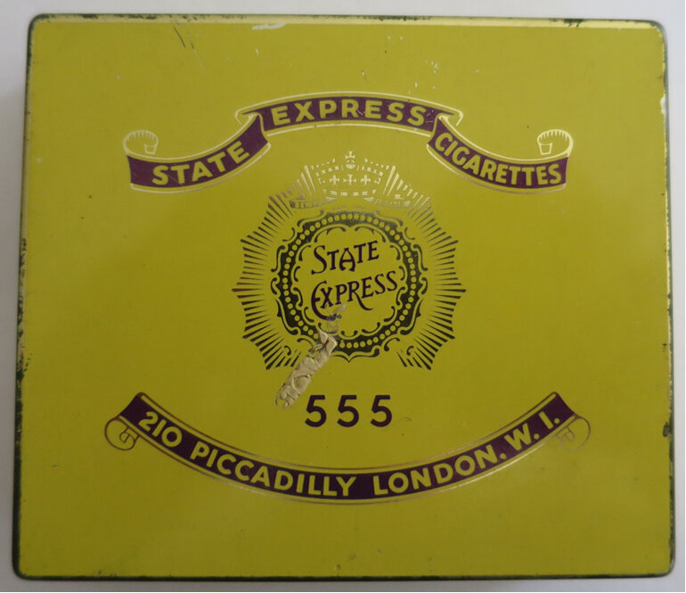 State Express cigarette tin