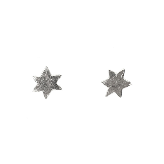 stellar star studs sterling silver everyday minimal earrings lily griffin nz