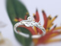 sterling silver fern koru native adjustable open ring lily griffin nz jewelry