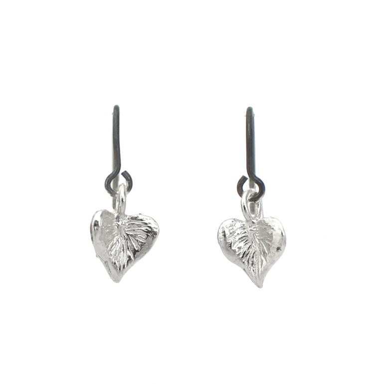 sterling silver heart sweetheart earrings love gift nz lily griffin jewellery
