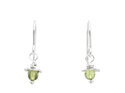 Sterling silver peridot rosehip earrings august birthstone lily griffin nz