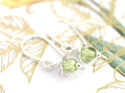 Sterling silver peridot rosehip earrings birthstone lily griffin nz jewellery
