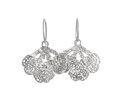 Sterling silver sea fan lace earrings ocean handmade lily griffin nz jewellery