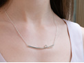 Sterling Silver, Whim Necklace, Flux