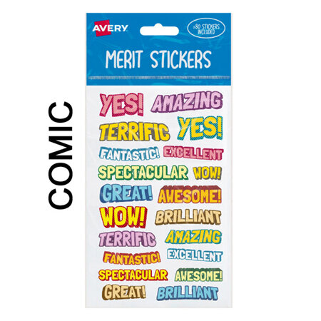 Stickers Avery Merit - Small Packs