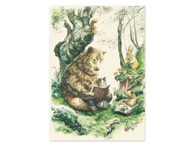 Storytime in the Forest Card | Roger La Borde