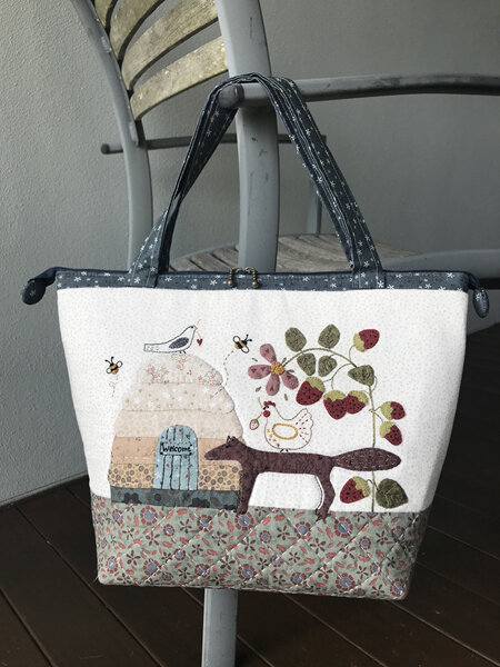 Strawberry Fox Bag by Lynette Anderson