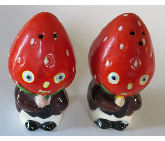 Strawberry people salt and pepper