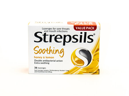 Strepsils Lozenges Honey & Lemon