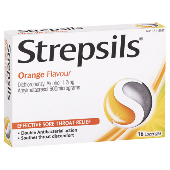 STREPSILS ORANGE 16 LOZENGES