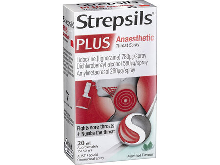 Strepsils Plus Anaesthetic Throat Spray 20mL