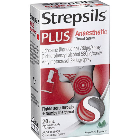 Strepsils Plus Anaesthetic Throat Spray 20mL