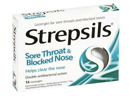 STREPSILS Plus Blocked Nose Relief Lozenges 16s