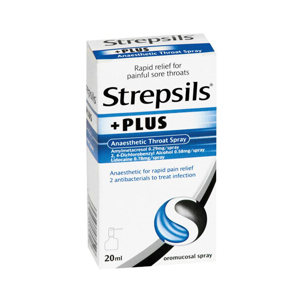 STREPSILS Plus Throat Spray 20ml