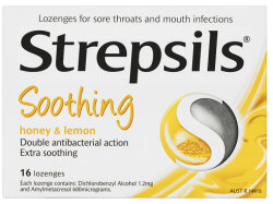 Strepsils Soothing Honey & Lemon Lozenges - 16loz