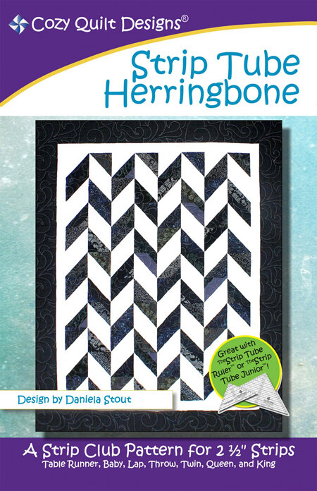Strip Tube Herringbone Quilt Pattern