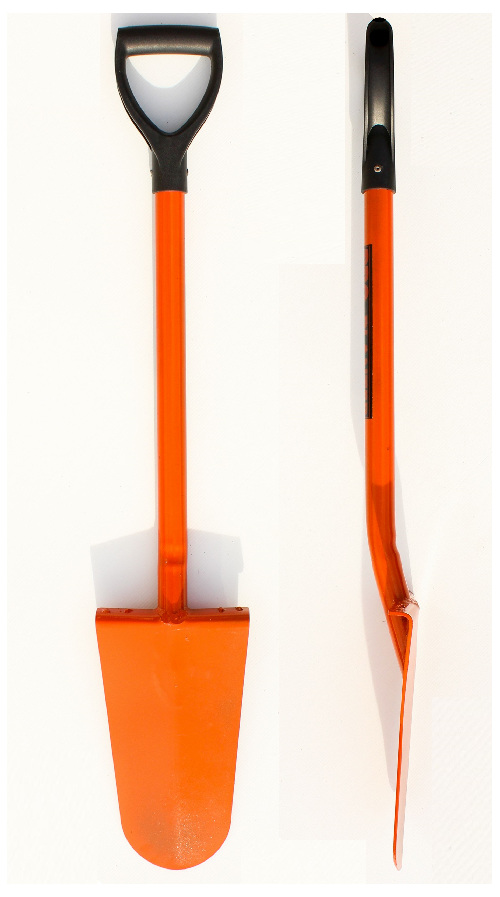 Strong, all steel construction forestry planting spade