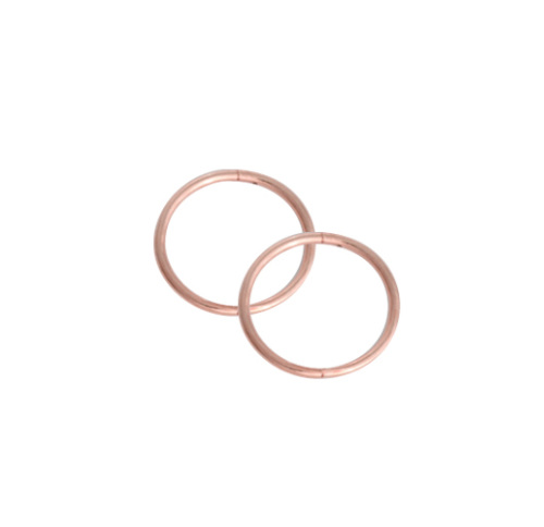 STUDEX SLEEPERS 8MM PLAIN ROSE GOLD PLATED