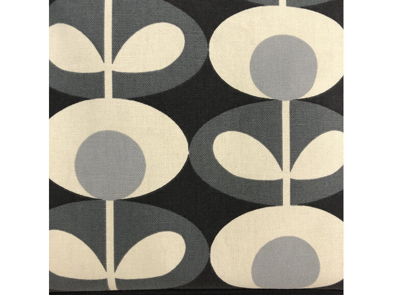 Stunning Orla Kiely fabric on the pocket of a laptop handbag