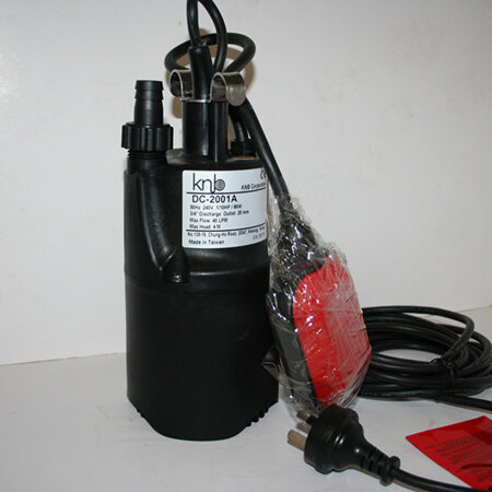 submersible pump with float