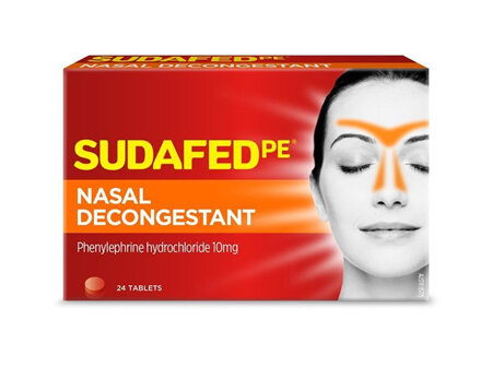 SUDAFED PE Nasal Decongest. 10mg 24