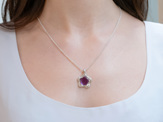 Suffrage 125 amethyst pendant by The Village Goldsmith & Te Puna Foundation