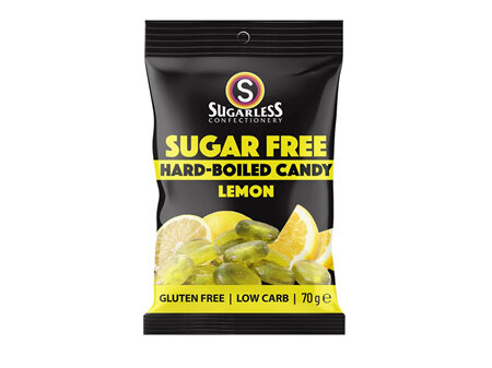 Sugarless Aura Hard Boiled Candy Lemon 70g