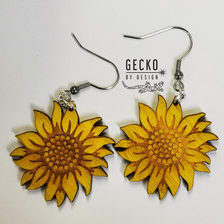 Sunflower Yellow Earrings