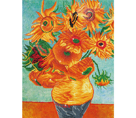 Sunflowers (Van Gogh) - Diamond Dotz - Advanced