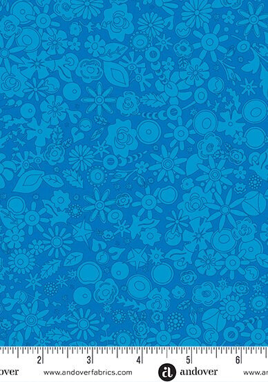 SunPrints24 - Woodland - Cobalt